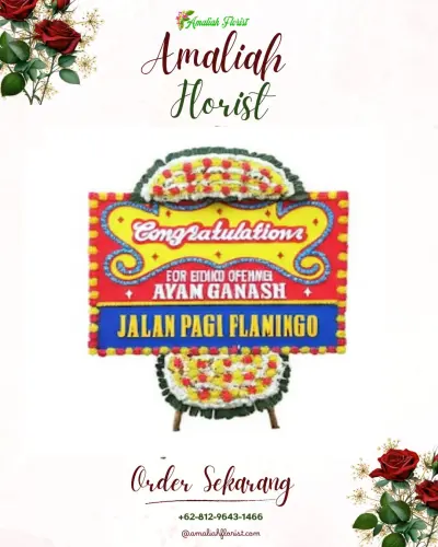 Bunga Papan Congratulation di Kecamatan